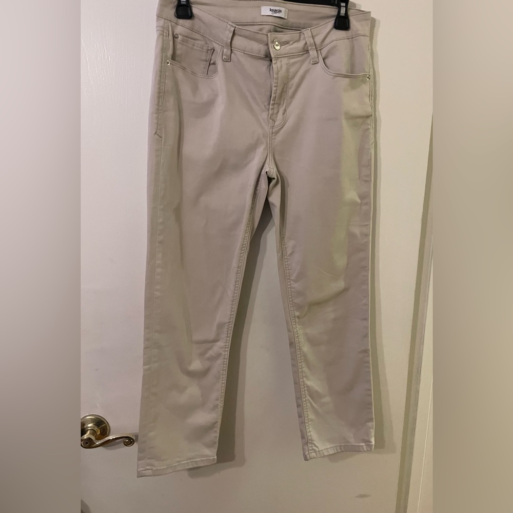 Kensie Capri Jeans Soft Brushed
Light Tan Cream 8/29